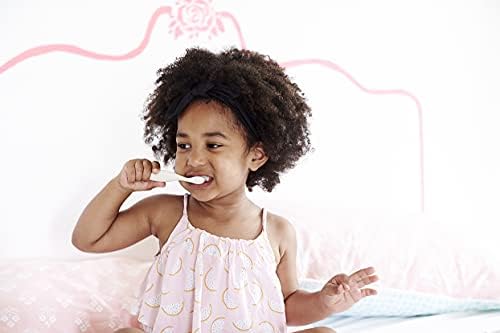 Jack N' Jill Kids Plastic Free Bio Toothbrush, Zero Waste Nylon Bristles Which are Soft on The Gums, Ergonomic Handles for Little Hands, Suitable from First Tooth - Bunny