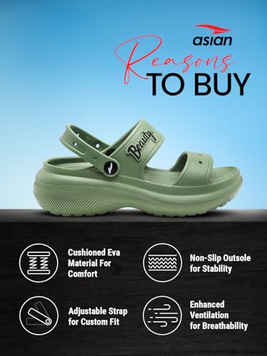 Image of ASIAN Women's Casual Daily Used Clogs Sandal With Ultra Soft Home Clogs For Women's & Girl's