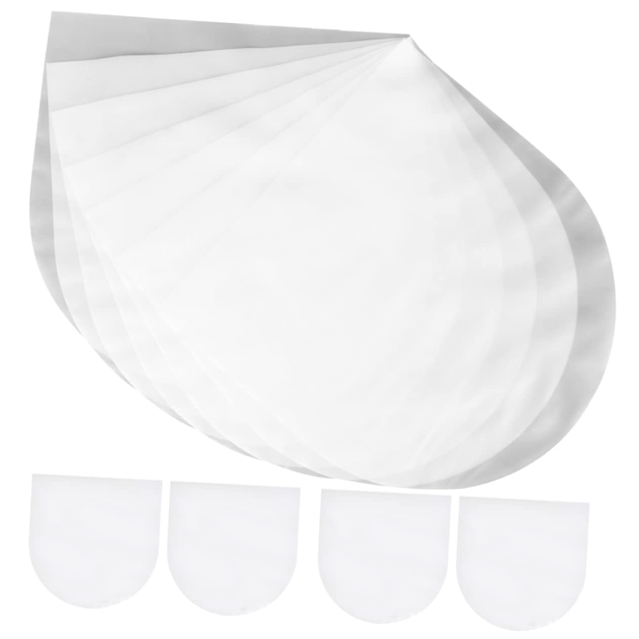 JEWEDECO 100pcs Vinyl Record Outer Sleeves Protective for Albums Vinyl Bags for -Term Storage Display -Static Design for Record Collectors