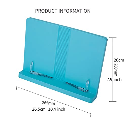 Soporte para tablet y libros de texto portátil con atril de lectura regulable 2