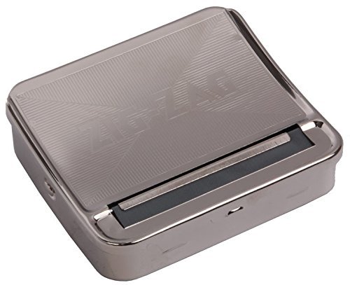2XOCB 16925 Zigzag Rolling Box for the Perfect Cigarette Rolling Machine, Chrome, Silver, 8 x 8 x 2 cm