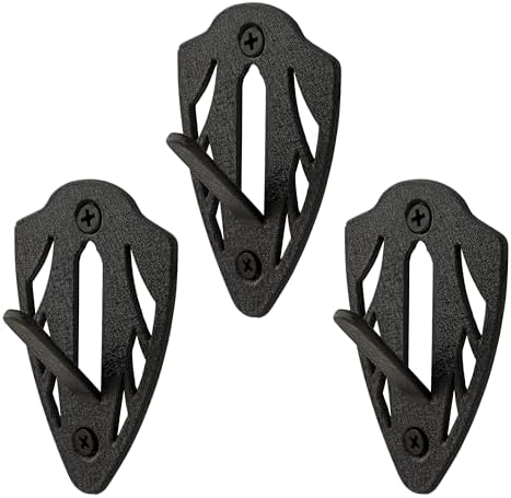 Allen Company EZ Mount Skull Peg Hook 3-Pack - Solid Steel European Skull Mount Hangers for Whitetail & Mule Deer - Low-Profile Trophy Display with Easy Wall Installation - Black image 4