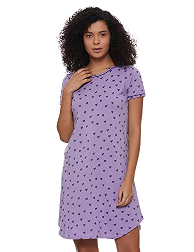 Image of A.T.U.N. (ALL THINGS UBER NICE) Womens Printed Cotton Round Neck Knee Length Regular Dress