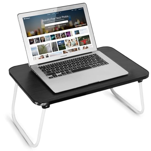 Lap Desks Laptop Tray for Bed or Couch, Breakfast Serving Tray with Folding Legs,Portable &...