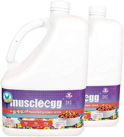 MuscleEgg 2 Gallons Fruit Cereal Liquid Egg Whites (Cage-Free)