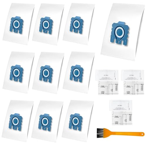 10 Sacchetti Per Aspirapolvere Miele Gn，Sacchetto Polvere Gn Compatibili Con Miele Hyclean Pure Gn Classic C1 C2 C3, S2 S4 S5 S6 S8 Serie Aspirapolvere Sacchetti Di Ricambio Con 3 Filtri Di Scarico