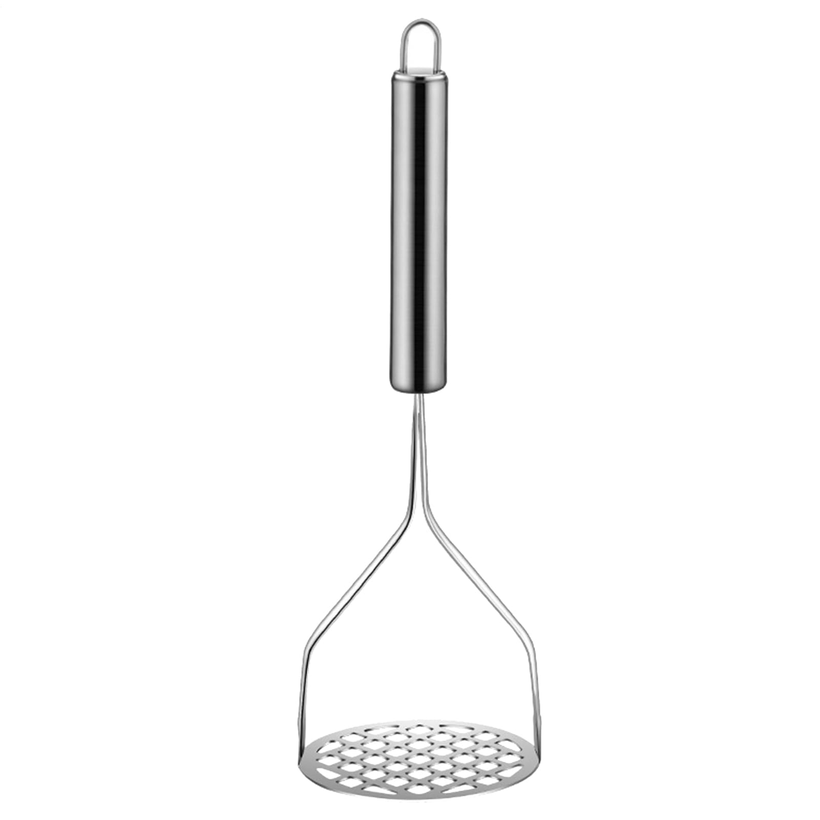 Potato Masher, Stainless Steel Potato Mashers, Fruit & Vegetable Baby Food Masher, Large Sturdy Press Plate, Heat-Resistant & Non-Slip Handle, Non-Stick, Food Crusher, Ricer, Kitchen Accessories