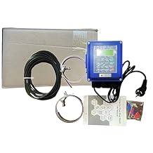 Wall Mounted Ultrasonic Flow Meter Digital Liquid Flowmeter with TS-2 Transducer Measuring Range DN25-100mm 0.59-3.93in TS-2 Transducer Sensor Output 4-20mA IP67 Protection
