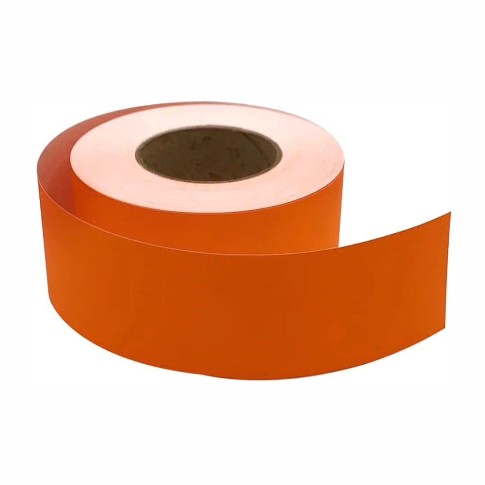 3 Ace Crafts Straight Edge Paper Border Roll (Fire Orange) 48mm x 50 Meters, Jumbo, for Drawing, Painting, Sketches, Backdrop, Schools, Office, Nurseries, College, Artists, Poster, Notice Boards