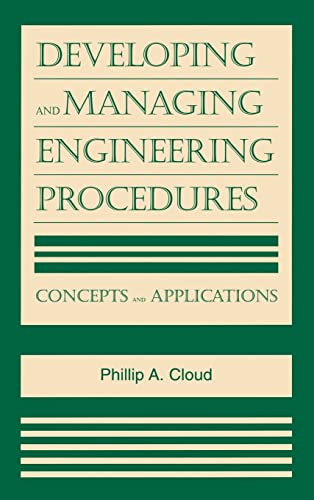 Preisvergleich Produktbild Developing and Managing Engineering Procedures: Concepts and Applications