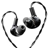 Nyfter - Mizu Gaming IEM Hybride In-Ear-Monitore, HiFi Kopfhörer mit handgefertigter Harzschale mit einzigartigem Design - 2m Kabel - Soundprofil für Gaming & E-Sport (Extra Thick Cable)