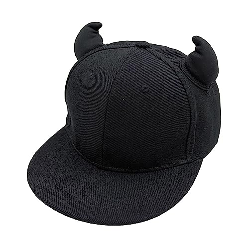 Gnbzxce Teens Baseball with Devil Horn Decor Outdoor Sports Leisure Baseball Woman Breathable Cycling