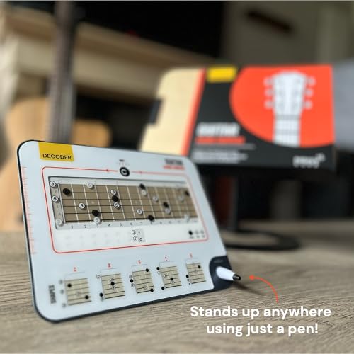 sliding guitar chord compass amp book - learn caged system build 1000 chords in any key visual fretboard decoder tool amp theory book - for beginner to advanced guitar players