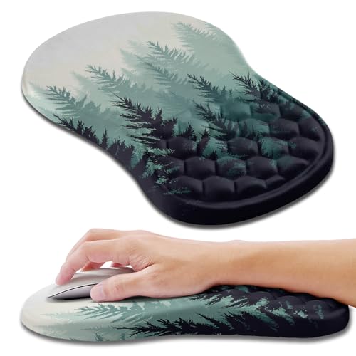 Hokafenle Ergonomic Mouse Pad Wrist Support, Wrist Rest Mousepad for