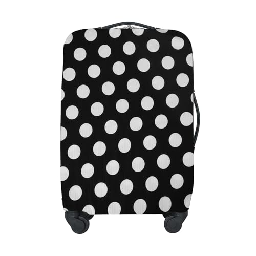Adorila Funda protectora de maleta de viaje, lavable, funda protectora elástica para maleta, lunares, S