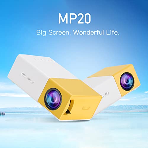 Mini projecteur LED portable avec haut-parleur intégré et interface USB HD