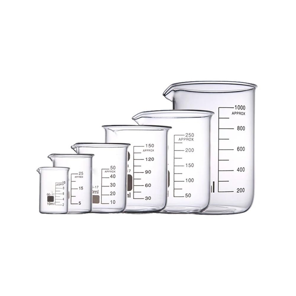 Labor-Sets mit Bechergläsern, 5, 10, 25, 50, 100, 150, 200, 250, 300, 400, 500, 800, 1000 ml(Set-9)
