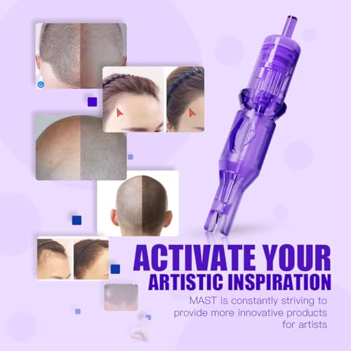 Image of Mast SMP Max 0403RL Tattoo Needle Cartridges, 20PCS, #04 0.18mm Round Liner | 3RL Ultra-Fine 3-Needle Grouping • Fine Line, Stippling, Dotwork, Micro Detail and SMP • Fits Standard Tattoo Pens and Grips.