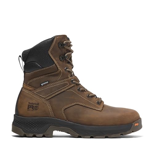 Timberland PRO Timberland PRO Men's TiTAN EV 8 Inch Soft Toe Waterproof Industrial Work Boot, Earth Bandit Brown, 13W