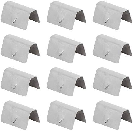 KIMISS Wind Deflector Clips,12Pcs Car Wind Rain Deflector Channel Stainless Steel Fixing Retaining Clips Fit for HEKO G3