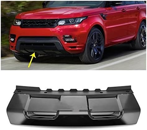 KANGYEBAIHUODIAN Front Bumper Tow Hook Cover Lip Fit For Land Rover Range Rover Sport 2014-2017 Black Car Lower Trailer Skid Plate Spoiler Splitter