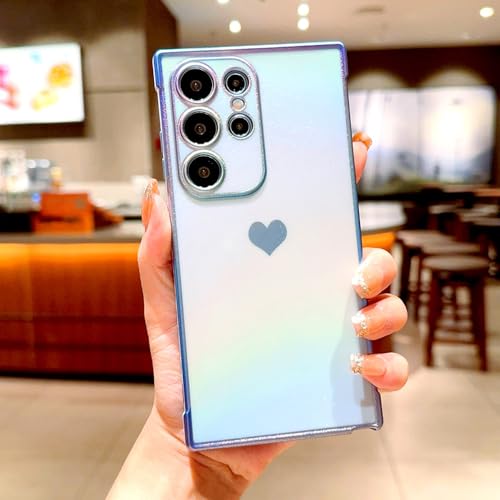 Coque souple Samsung S24 S23 S22 avec cœur plaqué pour votre style de vie urbain