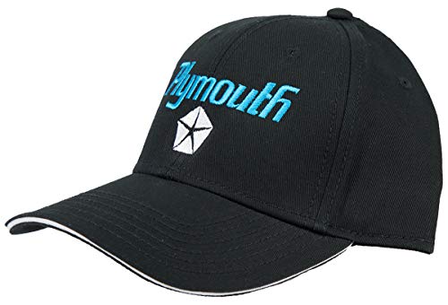 Gorra bordada A&E Designs Chrysler Plymouth negra miniatura 2