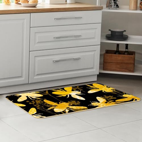 Tapis de cuisine en forme de silhouette de bourdons élégant - 7