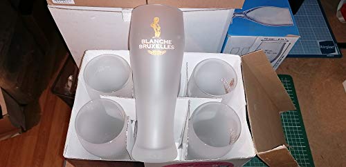  Set di 6 bicchieri bianchi Bruxelles satinati, 50 cl