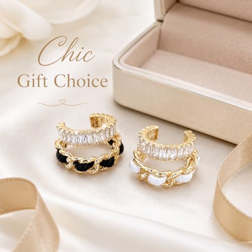 Image of Ear Cuff Set Non Piercing Stackable Clip On Earrings