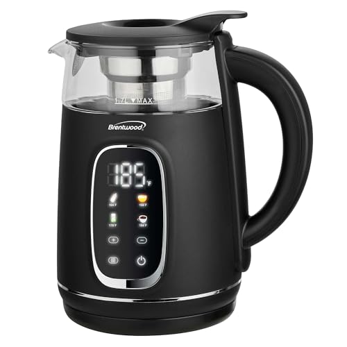 Hervidor Eléctrico Brentwood 1.7 L Digital con Infusor miniatura 1