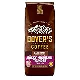 Boyer's Coffee, 36 oz Bag, Pick Your Flavor With Curated Recipes by Beying Malleyteen (Rocky Mountain Thunder, Ground)