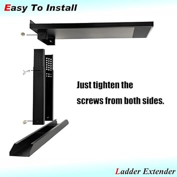 Ladder Extender, Non-Slip Foldable Ladder Stabilizer