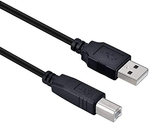 USB B MIDI Cable USB 2.0 Cord Compatible for Focusrite Scarlett Solo (2nd Gen),Scarlett 2i2 (1st Generation) Audio Interface,Numark PT01 Scratch,Vangoa VGK6200,Peavey USB-P