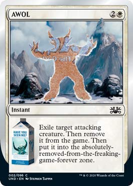 mtg cards removed Magic: The Gathering - AWOL Type of Signature:Regular Signature and all other Auras Magic_Accessory Full Throttle MTG -