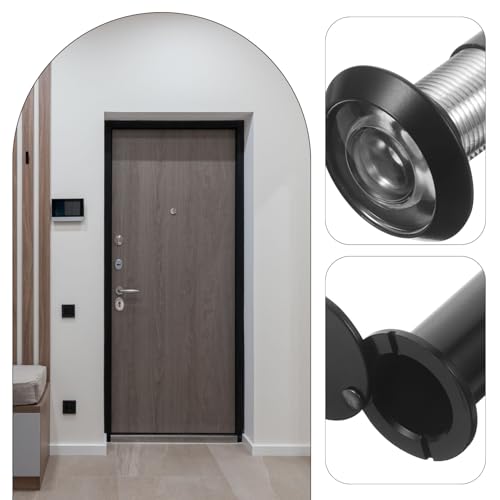 Peephole de porte grand angle 220 degrés avec cache intimité - 5
