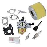 OKEPS Hxeredue YuanKanJu ZY New Pack of Carburetor Carb + Air Filter + Gaskets + Oil Dipstick + Spark Plug Kits fit for Honda Gx240 8hp Gx270 9hp Replaces #16100-ZE2-W71 and 16100-ZH9-W21