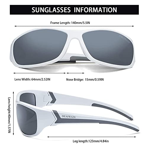 Deafrain Polarized Sports Sunglasses For Men Women Driving Fishing Cycling Running Uv Protection #TOP1
