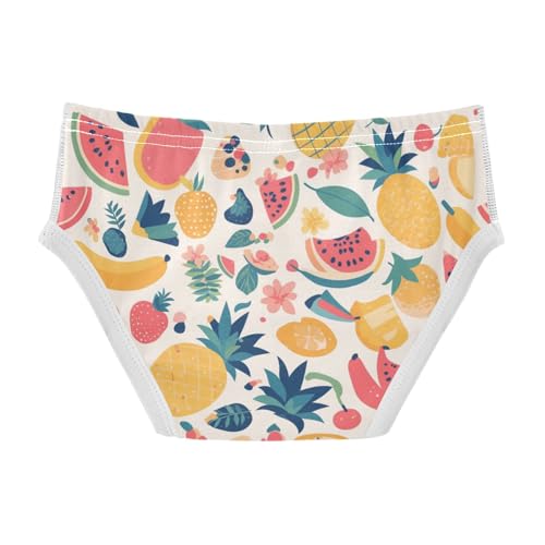 KLL Colourful Tropical Fruits Toddler Boy Cotton Underwear Breathable Undies2