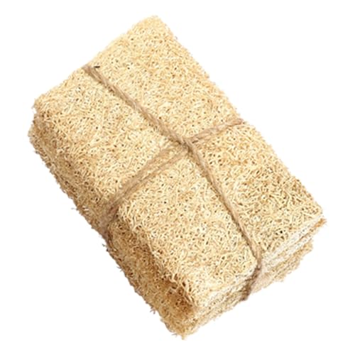 CONGARTENO 3 Piezas Esponjas Naturales de Luffa para Lavar Platos de Unidades Esponjas Ecológicas Suaves y Resistentes para Limpieza de Cocina y Utensilios