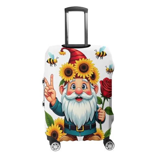 Luggage Cover Anti-Scratch Suitcase Cover Travel Luggage Covers Suitcase Protector (Be Kind Sunflower Gnome (3))4