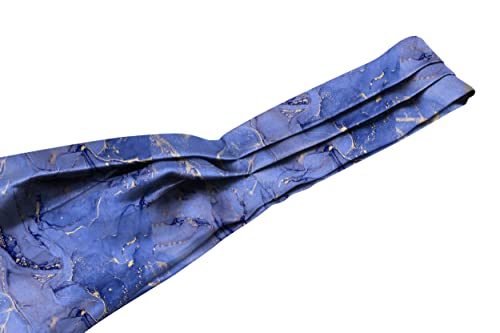 Image of BLACKSMITH Jacquard Microfiber Neckwear Ascot and Matching Pocket Square Set for Men