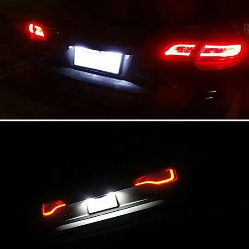 Luz de matrícula para RS6 C6 2009-2011 pack de 2 lámparas traseras 6