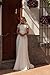 Chiffon Lace Appliques Wedding Dresses for Bride Long High Neck A Line Elegant Bridal Gowns for Bride Ivory US8