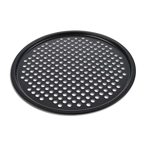 Fante's Perforated Crispy Pizza Pan, Non-Stick Carbon Steel, Pfoa Free, 12-Inches, The Italian Market Original Since 1906 #TOP12