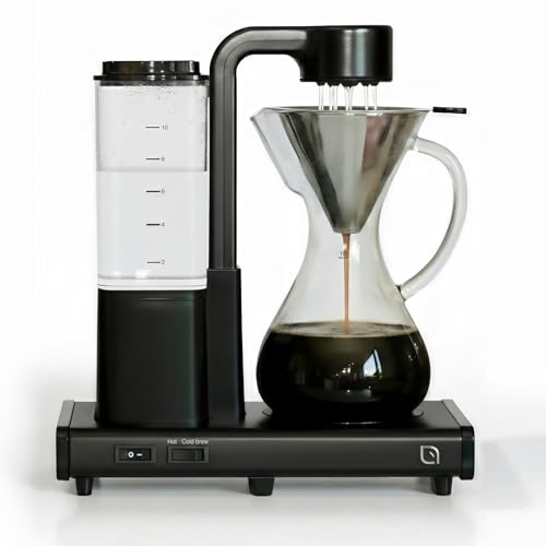 WILLOW 10 Cup Drip Coffee Maker, Automatic Pour Over Coffee Maker with Glass Carafe and Auto Shut-Off Feature, Suitable for Hot & Iced Coffee, ECO Coffee Machine made with 99% PC Recycled Plastics