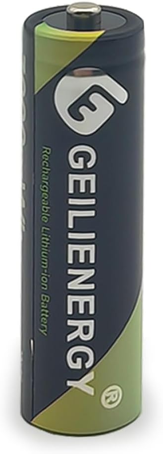 Rechargeable aa Batteries Lithium 8 Pack with Fast Charger,1.5V 3000mWh High Capacity Double A Battery,Constant Output Li-ion Double a Batteries Cycle Times up to 1800x (Charger+16 Pack)