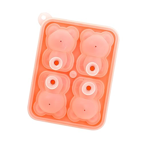 Molde de hielo Pssopp forma oso 4 celdas silicona miniatura 2