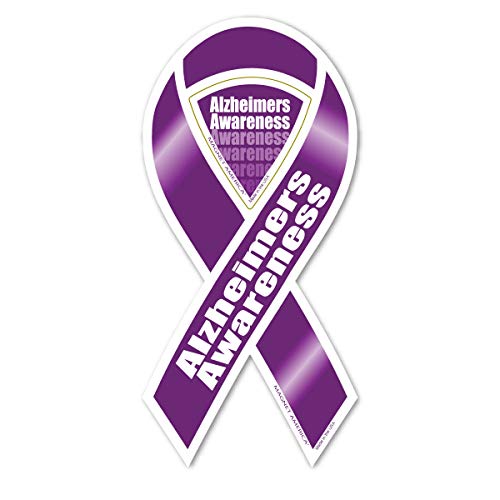 Alzheimers Awareness 2-in-1 Ribbon Magnet by Magnet America Is 8