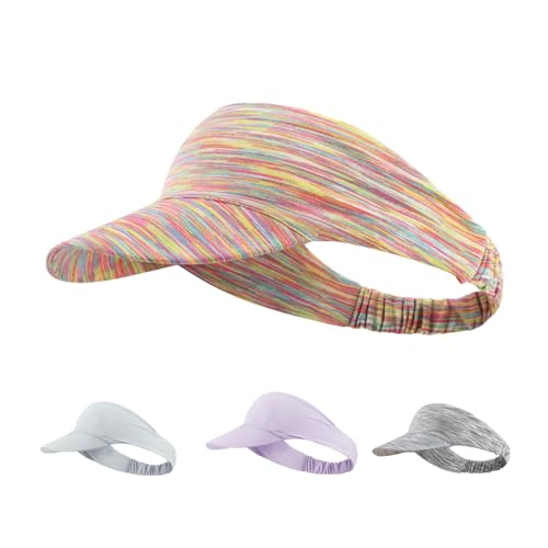 crazy bean Visera Mujer Hombre Gorra de Visera Verano Protección UV Sombreros para el Sol Elástica